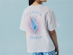 Name It t-shirt lucent hvid med glitter print